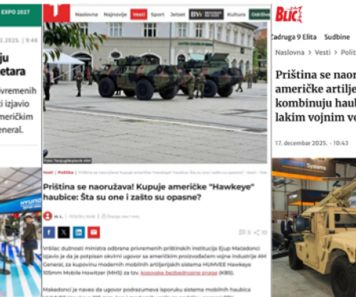 Serbia në panik nga investimet e Kosovës në mbrojtje dhe armatim