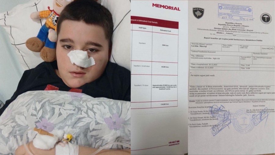 11-vjeçari nga Kamenica diagnostikohet me leukemi akute, ka nevojë urgjente për ndihmë financiare