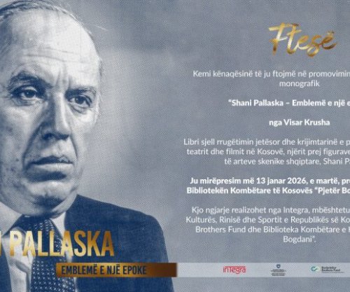 Libër monografik “Shani Pallaska – Emblemë e një epoke”, promovimi në janar 