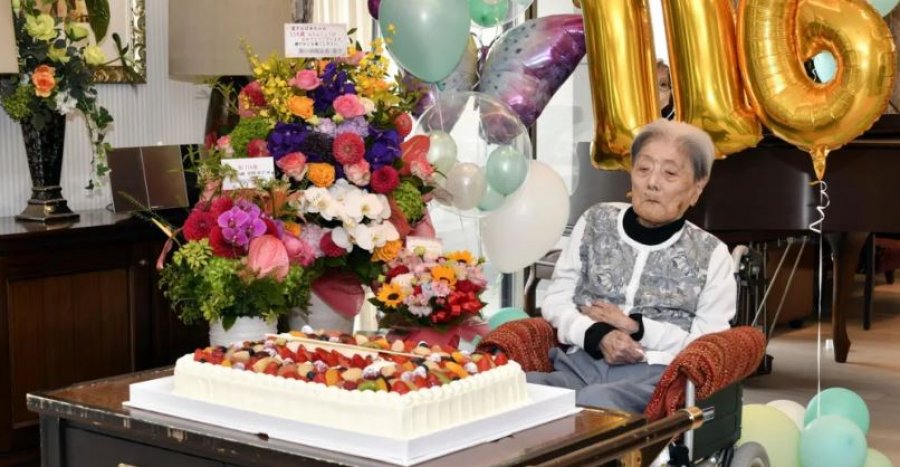 Vdes në moshën 116-vjeçare njeriu më i vjetër në botë