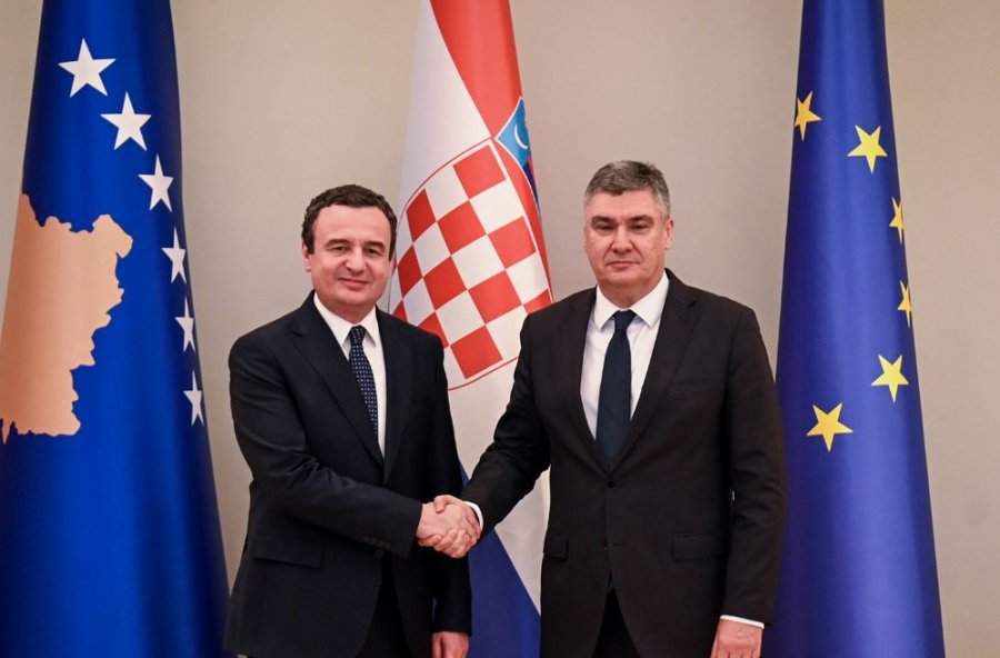 Kurti e uron Milanoviqin për marrjen edhe të një mandati si president i Kroacisë