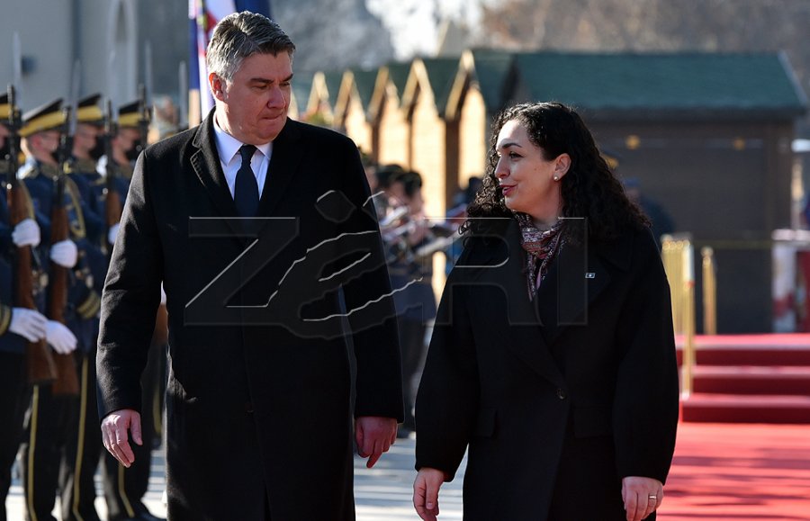 Osmani uron Milanoviqin për rizgjedhjen president i Kroacisë: Do të forcojmë partneritetin