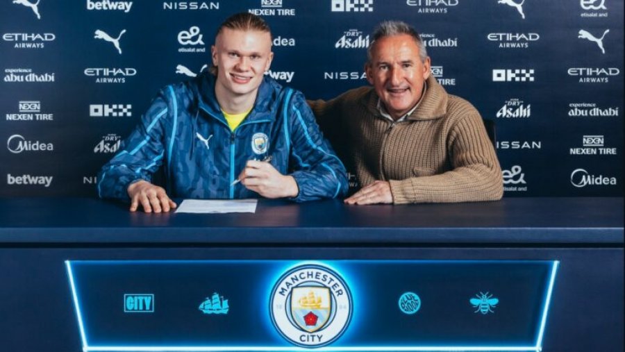 Fjalët e para të Haalandit pas kontratës së re 10-vjeçare me Man Cityn