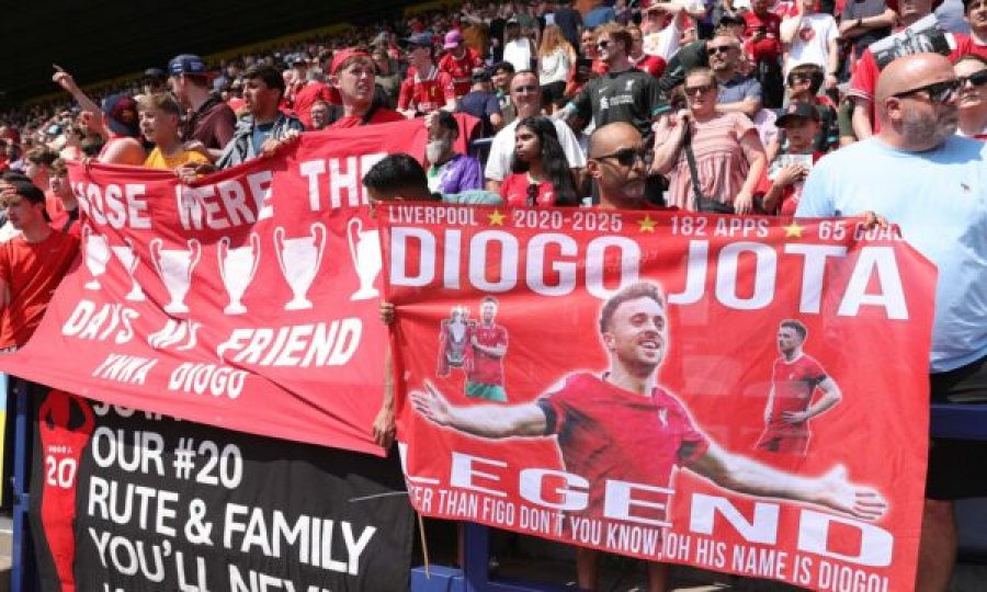 Liverpooli e nderon Diogo Jotan, në ndeshjen e parë pas vdekjes së tij – Gjest të madh bëri edhe Prestoni