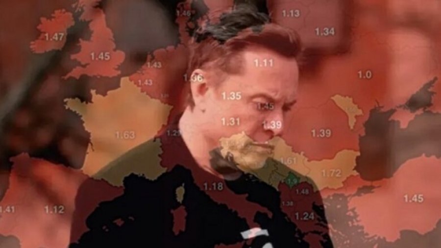 Elon Musk ndan hartën e natalitetit në Evropë: Pjesa më e madhe e kontinentit në “të kuqe”, bie në sy Kosova