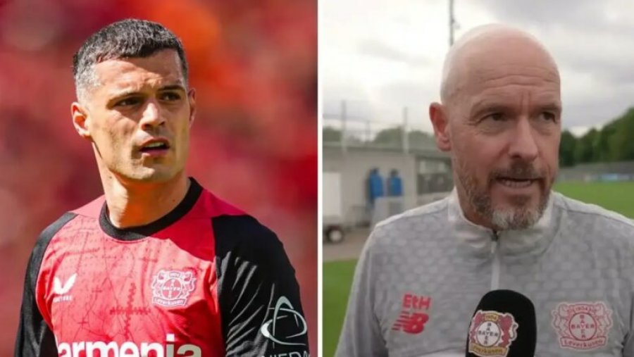 Erik ten Hag flet rreth thashethemeve për largimin e Granit Xhakës