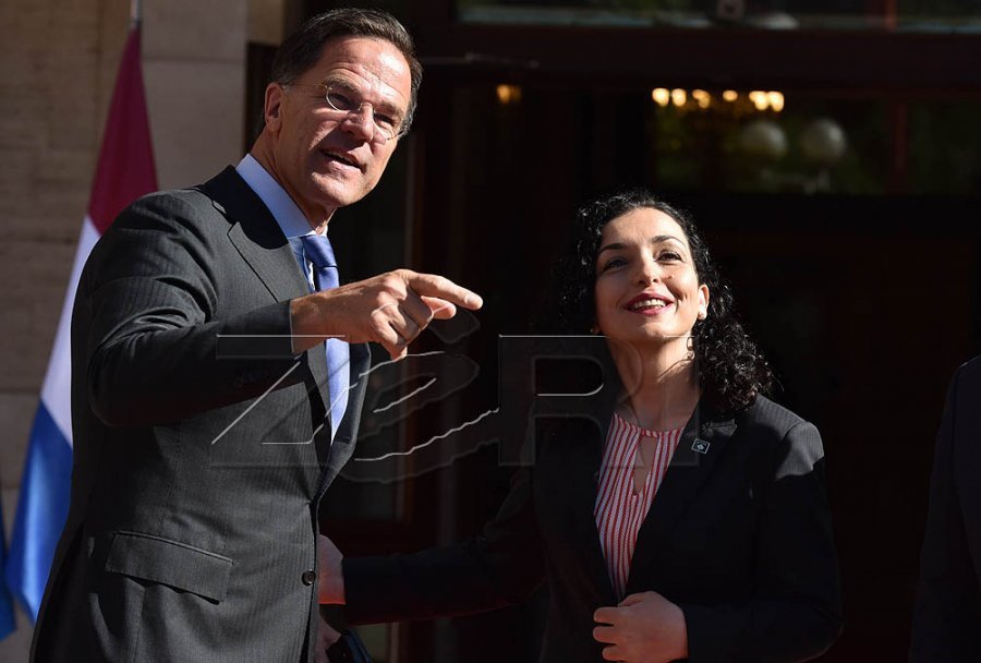 Presidenca njofton se Osmani dhe Rutte do të mbajnë konferencë pas takimit