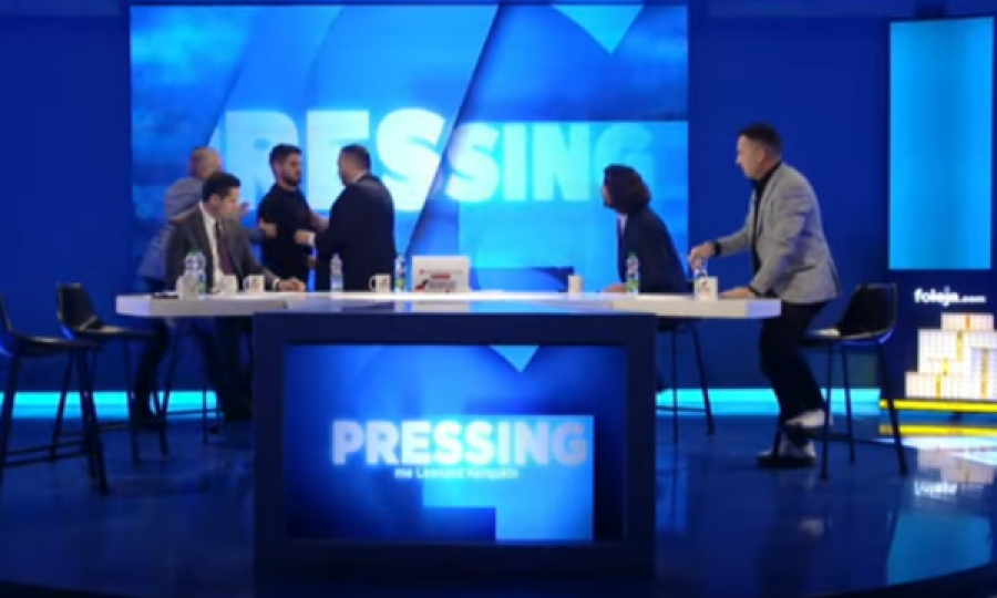 Eskalon debati në Pressing, Kraki e Olluri çohen në këmbë, ndërpritet debati: Mshele gojën, me mu nuk ta qet