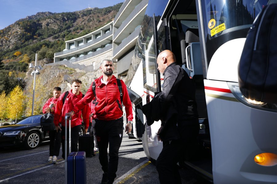 Kualifikueset e Kupës së Botës, Kombëtarja shqiptare mbërrin në Andorra