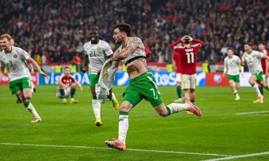 Irlanda me rikthim të çmendur në Hungari, siguron “play-offin”