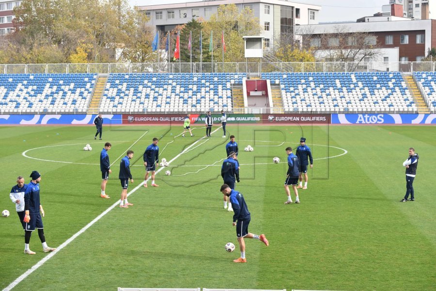 Ndeshja me Zvicrën, lojtarët e Kombëtares së Kosovës stërviten në stadiumin “Fadil Vokrri”
