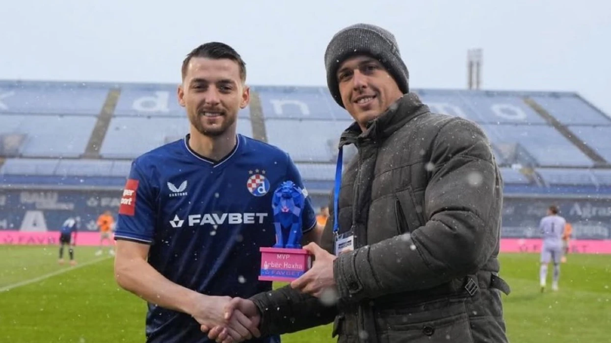 Arbër Hoxha shkëlqen me dy gola në triumfin e Dinamo Zagrebit