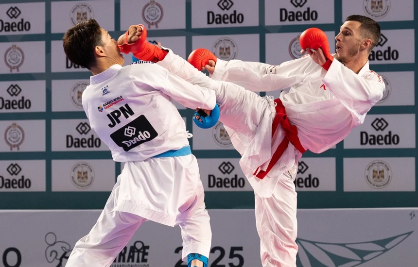 Islam Selmani, nënkampion i botës në karate