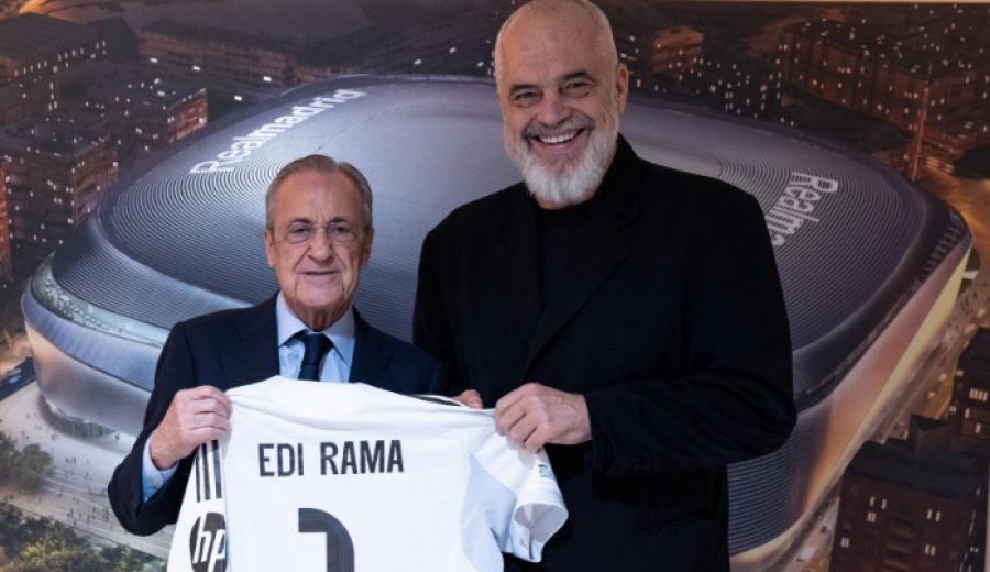 Rama takon Perezin në “Bernabeu”, flasin për sjelljen e shkollës së futbollit të Realit në Shqipëri