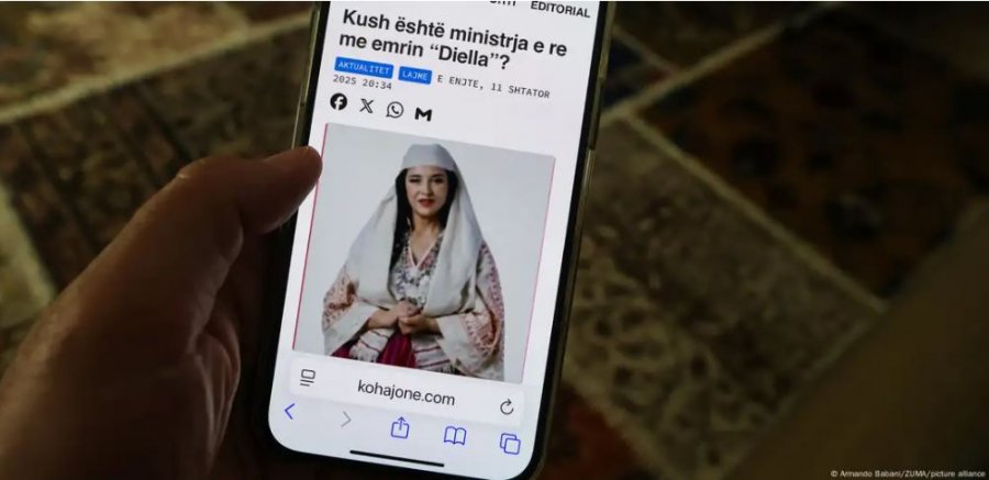 “Diella” e Edi Ramës renditet mes 4 krijimeve më “të çuditshme” të IA-së në botë gjatë vitit 2025