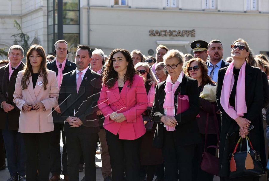 “Zbulimi i hershëm – Mbijetesë’”, Presidentja e qytetarë të shumtë solidarizohen me të prekurat nga kanceri i gjirit