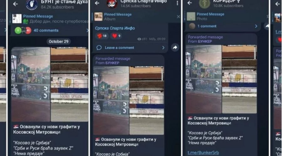 Kanalet proruse në Telegram si “armë informative” kundër Kosovës