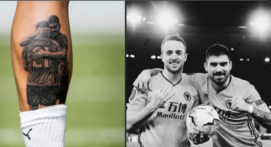 Ruben Neves bën tatuazh Diogo Jotan