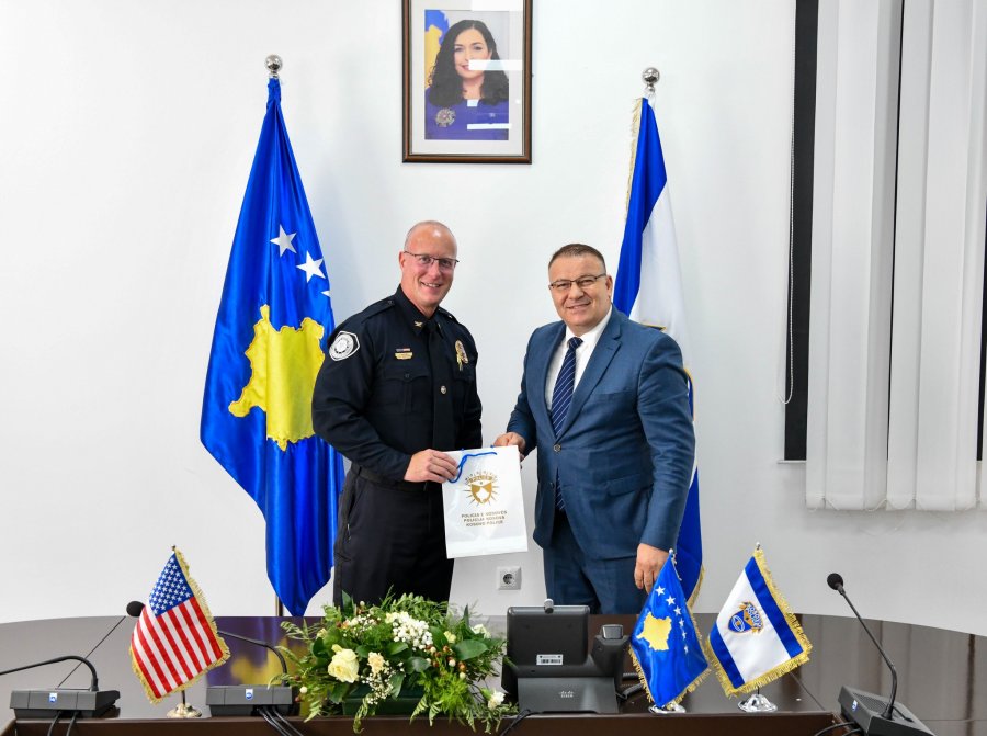 Drejtori i Policisë së Kosovës priti për vizitë zyrtare përfaqësues nga Iowa