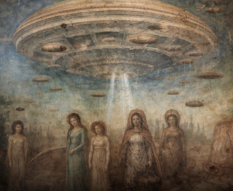 Piktura 950-vjeçare ku shfaqen UFO-t, fakt apo keqinterpretim historik?