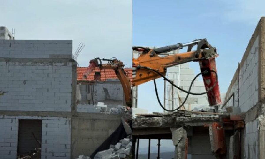 Rrëzohet një ndërtim pa leje në Butoc të Prishtinës, Përparim Rama publikon pamje [video]