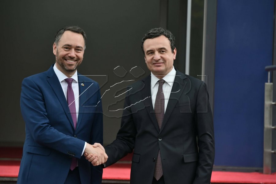 Kurti pret në takim zv.kryeministrin dhe ministrin e Punëve të Jashtme të Belgjikës, Maxime Prevot