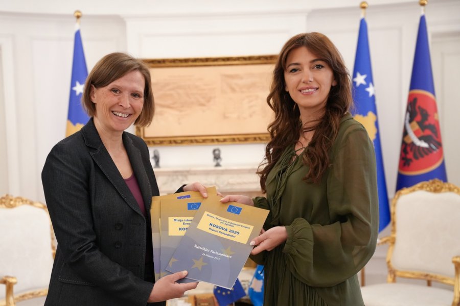 Haxhiu pret Palatovën, pranon raportet e BE-së për zgjedhjet 2025 dhe premton adresimin e rekomandimeve