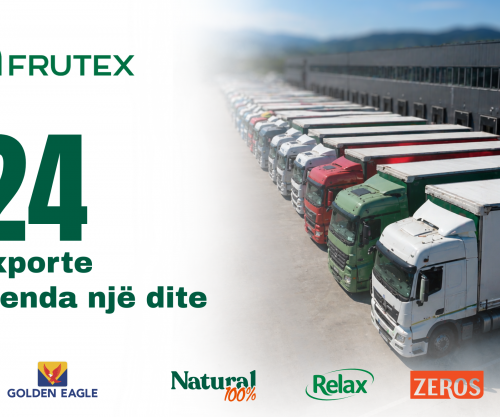 Frutex shënon rekord në eksport – 24 dërgesa brenda një dite drejt tregjeve ndërkombëtare