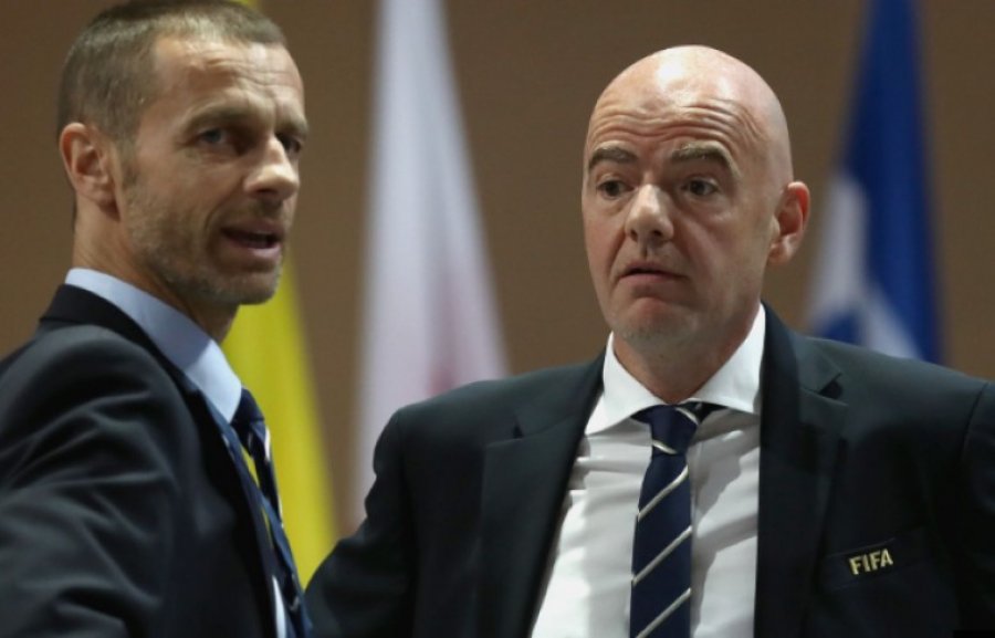 Përplasje FIFA-UEFA, Infantino përballet me kërcënim ligjor