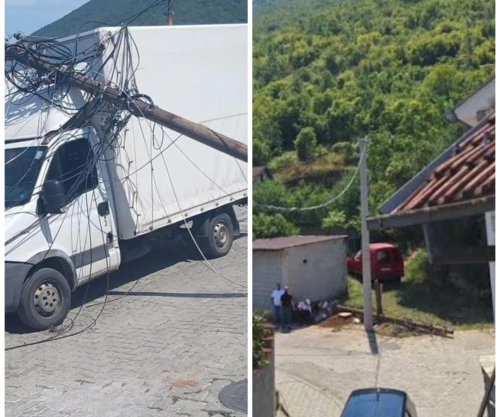 Shtylla e rrëzuar në Zhur, KEDS-i merr masa dhe eleminon problemin [foto]