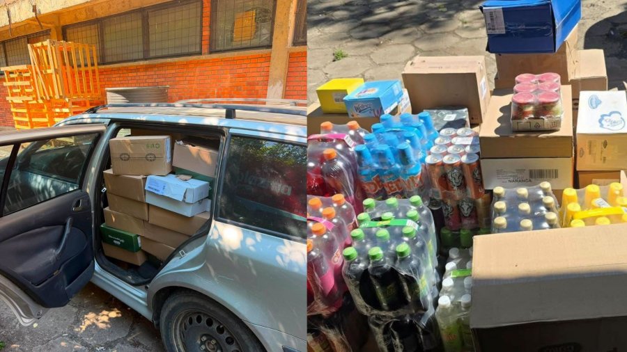 Dogana dhe Policia parandalojnë kontrabandimin e mallrave, konfiskohen produkte ushqimore, higjenike dhe birra