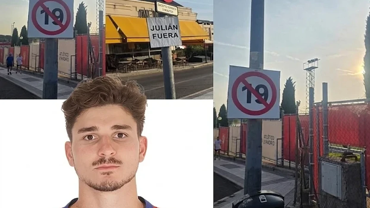 Tifozët e Atleticos kryqëzojnë Julian Alvarezin, varin mesazhe në rrugët e Madridit duke kërkuar largimin e tij