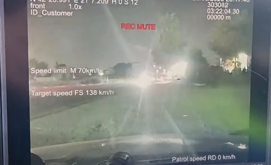 138 km/h në zonën e kufizuar në 50, policia e gjobit shoferin në Ferizaj