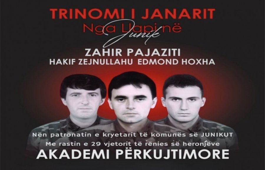 Mbahet akademi përkujtimore për heronjtë - Pajaziti, Zejnullahu dhe Hoxha