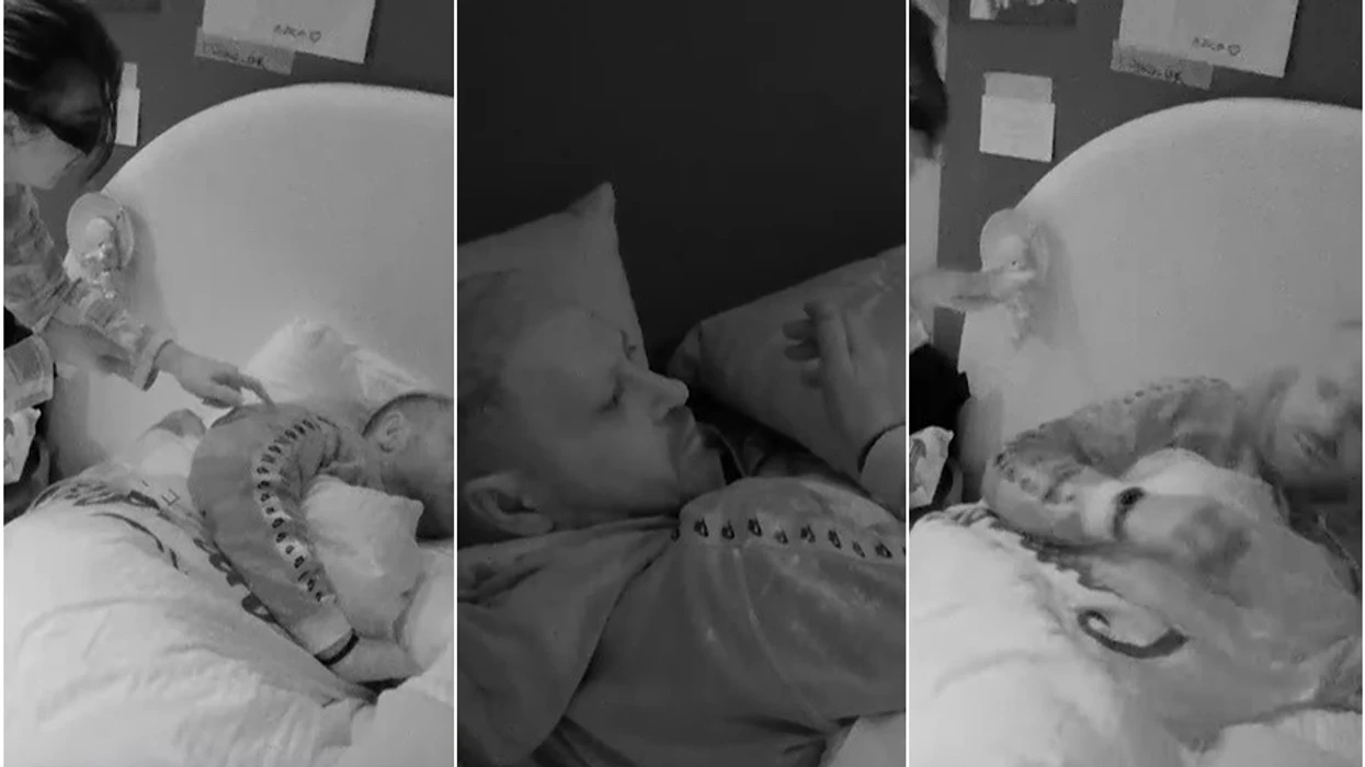 Alba i hedh miell në fytyrë Labit teksa është në gjumë