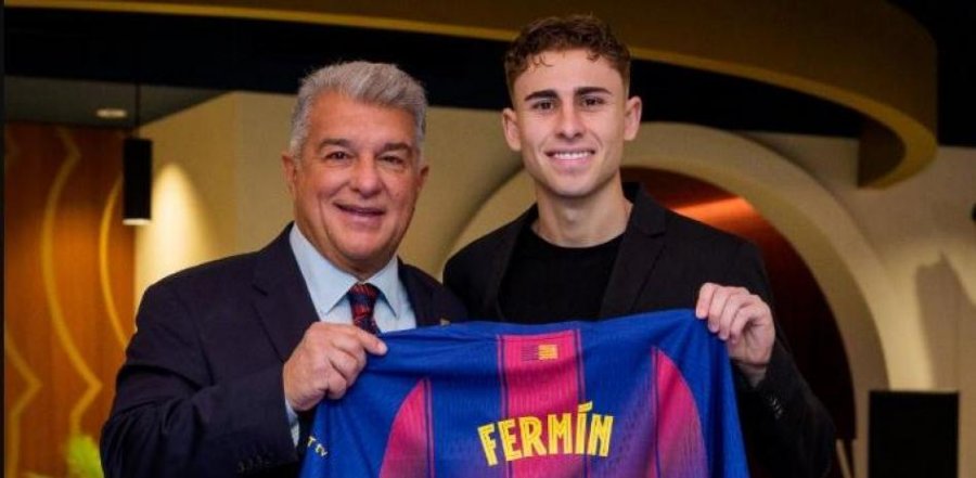 Zyrtare: Fermin Lopez rinovon kontratën me Barcelonën 