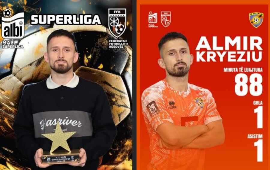Almir Kryeziu, ylli i javës në Superligën e Kosovës