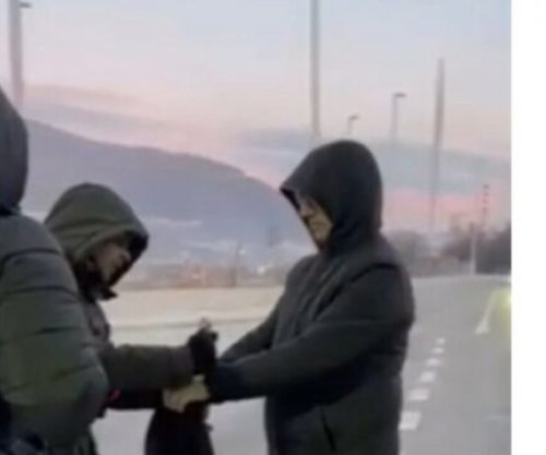 Pamje nga arrestimi i Artan Grubit