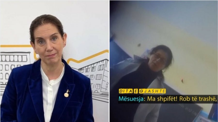 Skandali në Kamëz, reagon Kumbaro: Ai person nuk është më pjesë e trupës së mësuesve [video]
