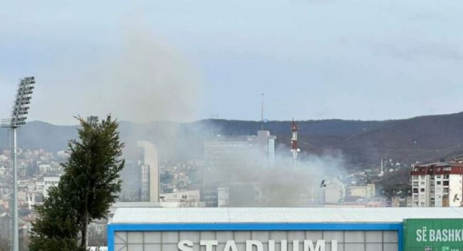 Digjet një objekt afër stadiumit “Fadil Vokrri” në Prishtinë