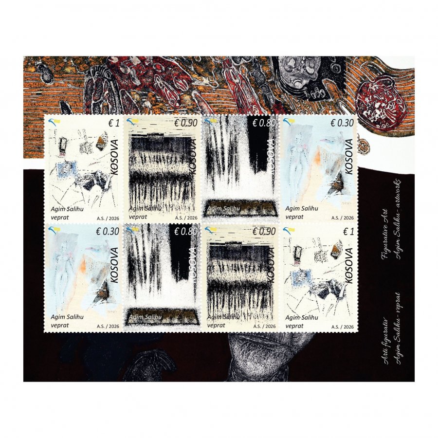  Posta e Kosovës nderon artistin Agim Salihu me emision pullash postare