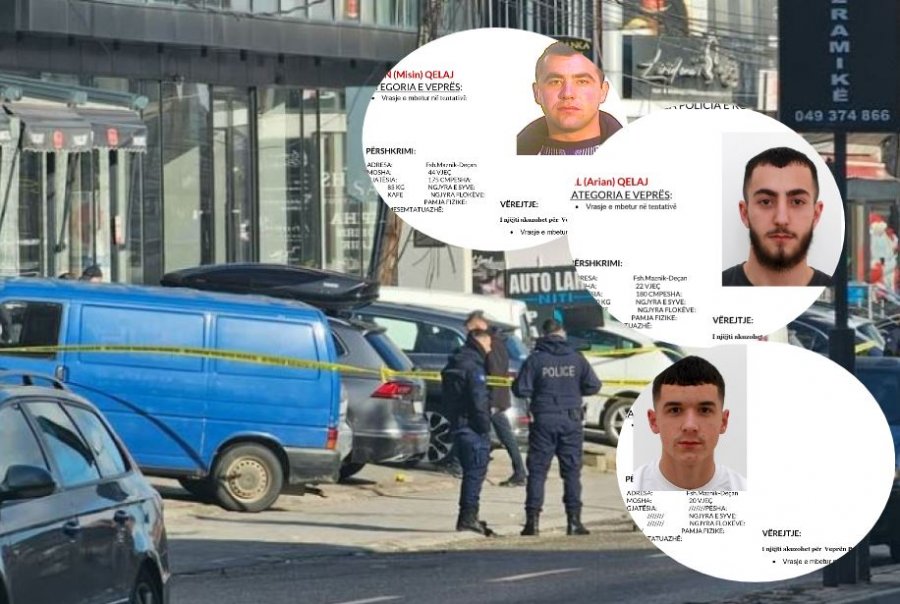 Policia shpall në kërkim tre të dyshuarit për plagosjen e djeshme në Pejë, ua publikon fotot