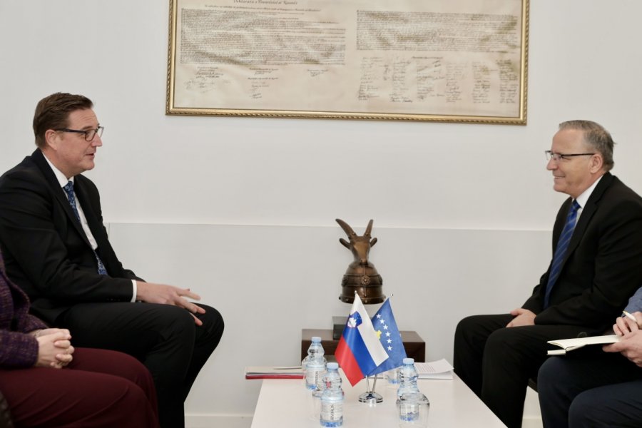 Hamza takon ambasadorin Blaj, kërkon mbështetjen e Sllovenisë për rrugën evropiane të Kosovës