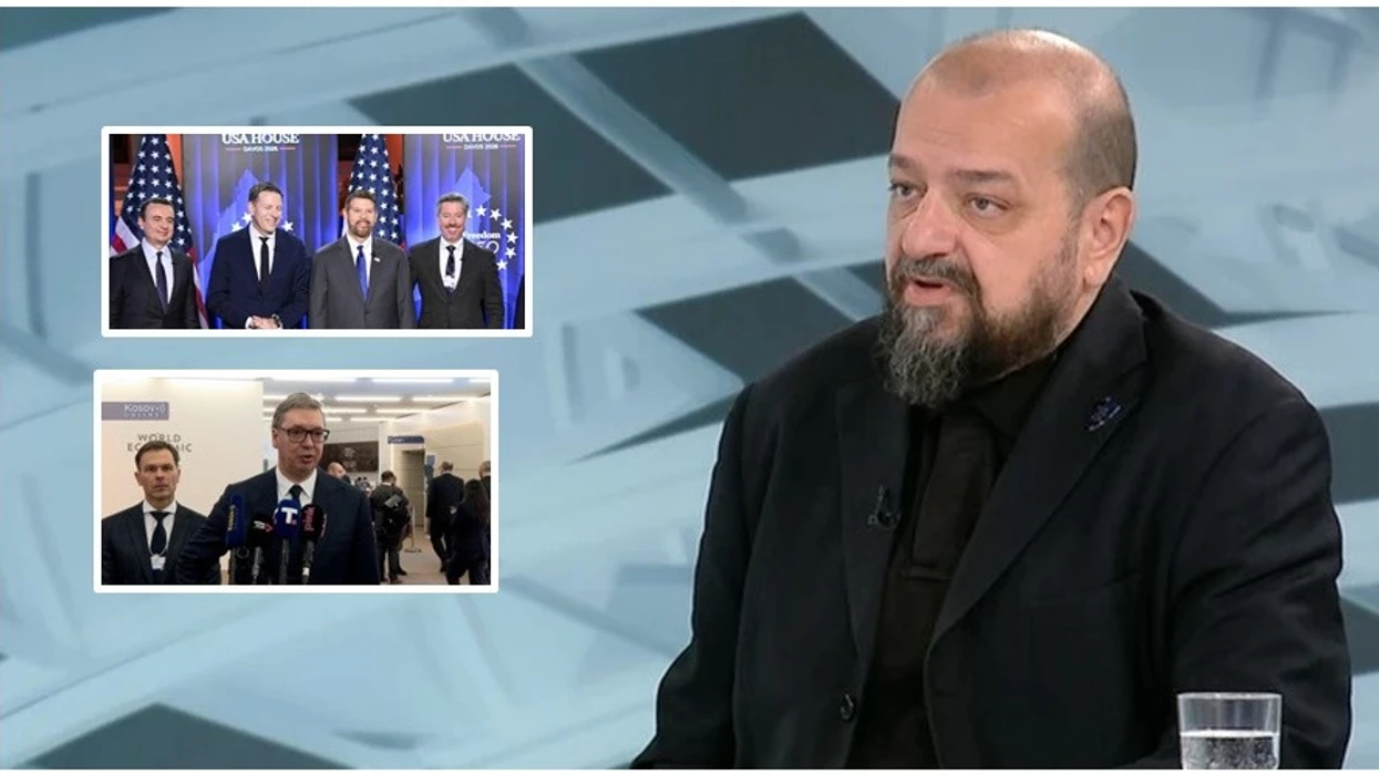 Politikani serb tallet me Vuçiqin: Ti me patate e djathë në dorë në Davos, Kurti po mban fjalime në Shtëpinë e SHBA-së