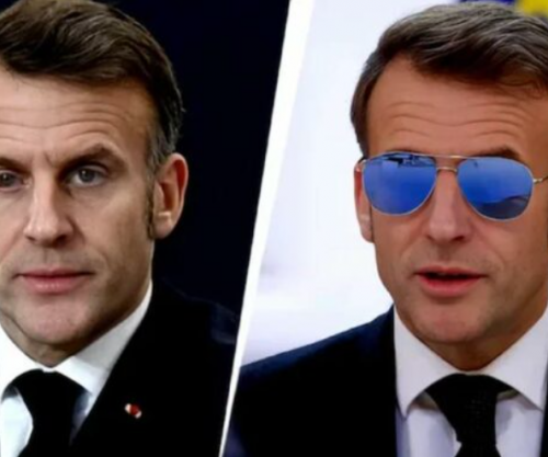 Macroni shfaqet me sy të kuq, mjekët: Sindromë që shkaktohet nga një shuplakë në fytyrë