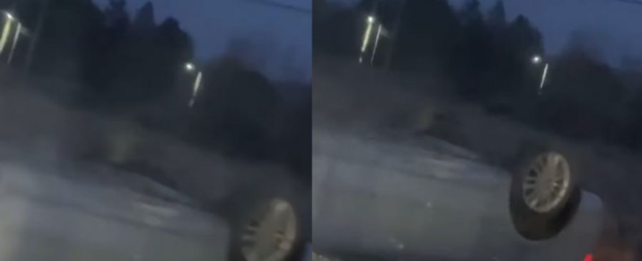 Rrokulliset një veturë në Klinë, s’dihet për të lënduar