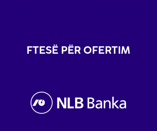 NLB Banka ftesë për ofertim për furnizim - materiale promovuese, 26.08.2026