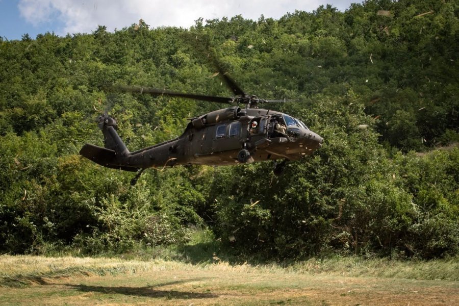 Reagim ndaj rrëzimit të avionit, KFOR-it stërvitet në afërsi të “Bondsteel”-it