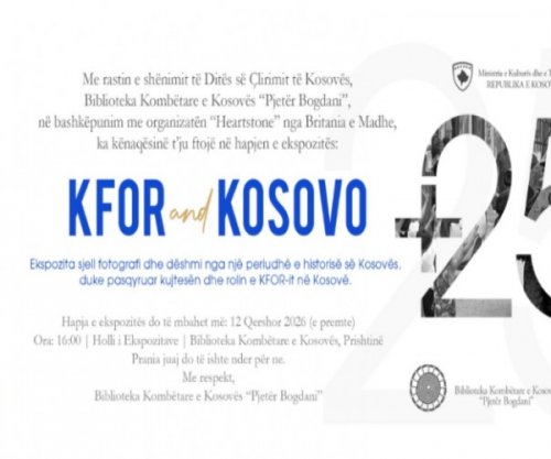 Biblioteka Kombëtare me ekspozitë “KFOR and Kosova +25”