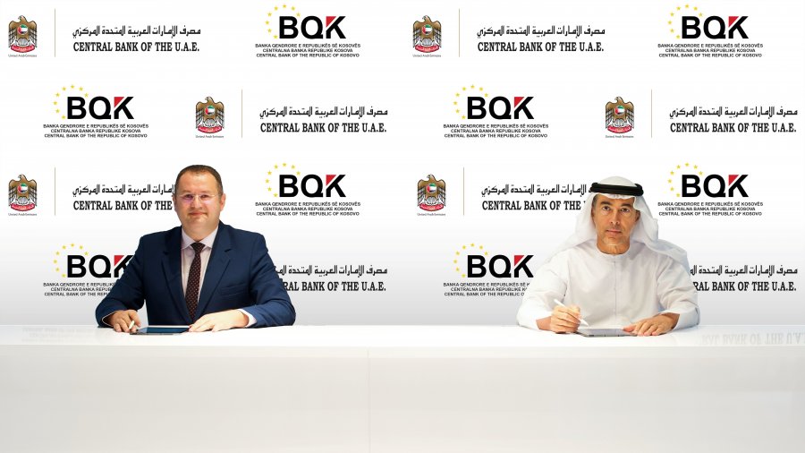 BQK-ja dhe Banka Qendrore e Emirateve të Bashkuara Arabe nënshkruajnë memorandum bashkëpunimi